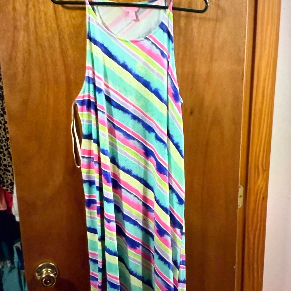 Lilly Pulitzer Multicolor Striped High Low Dress